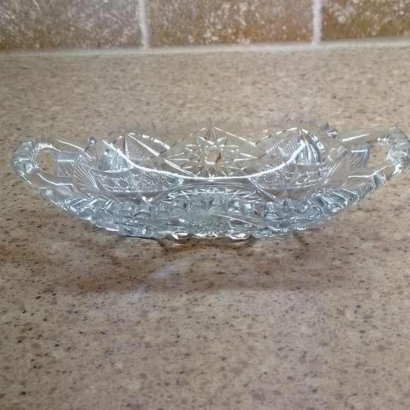 Vintage Imperia glass  small serving platter - Picture 2 of 4